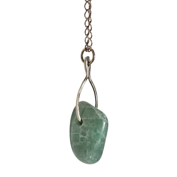 Totem Green Aventurine silver necklace(C) 2025 - BASTET JEWELRY STUDIO. All Rights Reserved.